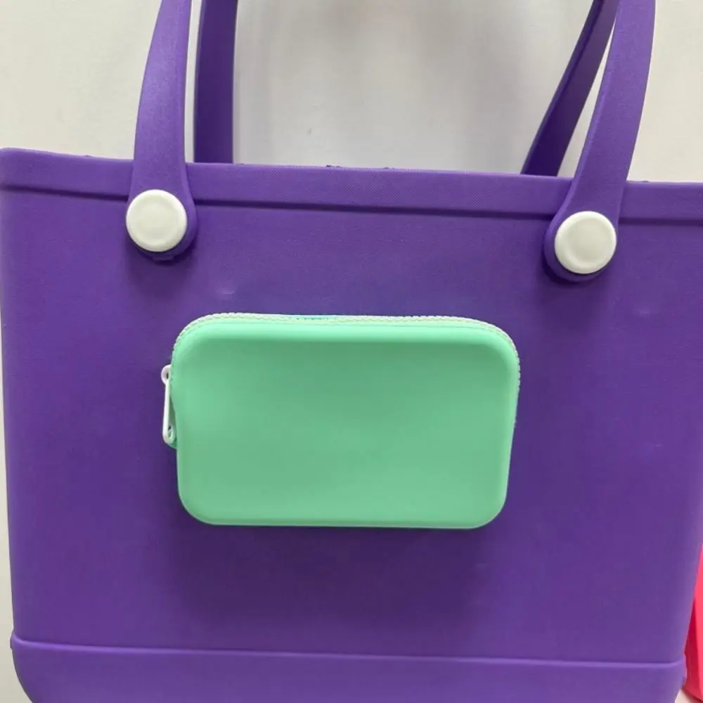 

New EVA Coin Bag Solid Color Large-Capacity Beach bag Pendant Waterproof Storage Bag Eva Beach Bag