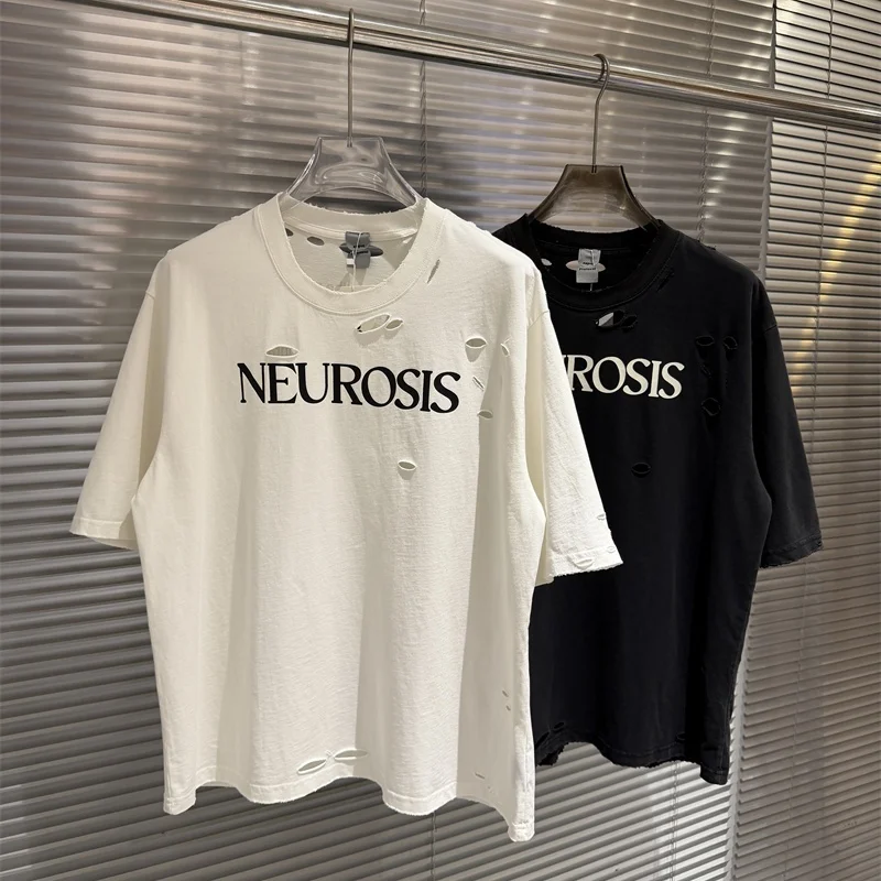 

Классическая футболка унисекс с принтом, винтажная, из выстиранного хлопка, черно-белая, с эффектом потертости, повседневная