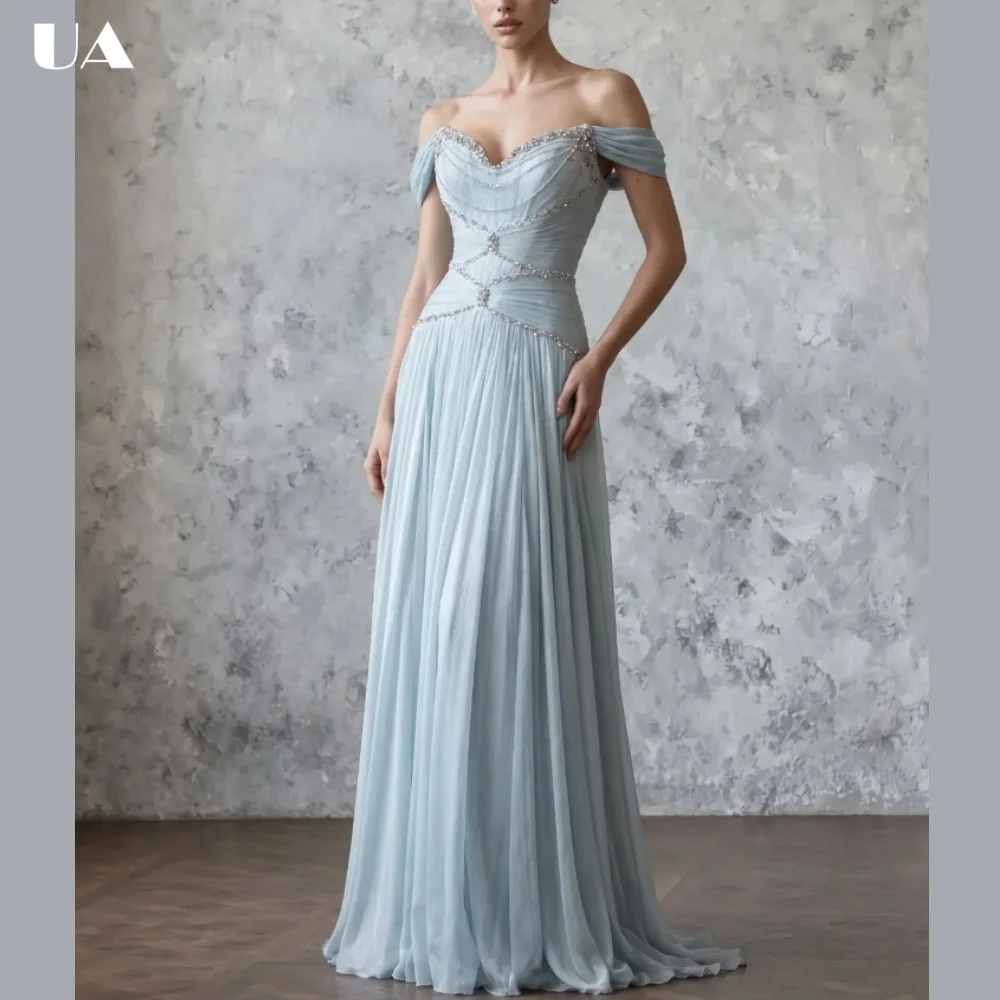 ULBYANRY Customized Luxury Beading Prom Dress Exquisite Slim Fit Evening Dress Woman Formal Floor-length New Years Eve Dress