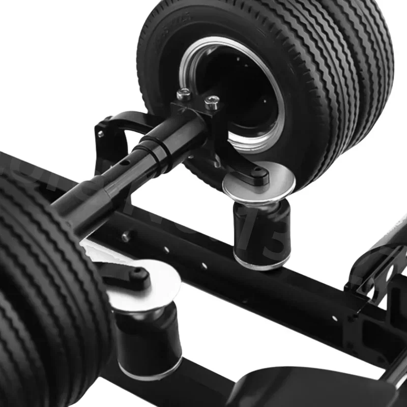 Peça rc 2 peças sistema de amortecedor de suspensão simulada peças de atualização acessórios para reboques tamiya diy 1/14 carro rc
