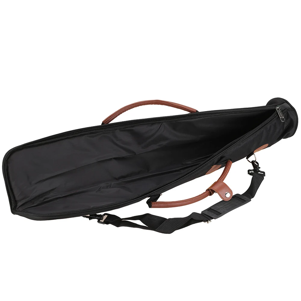 Bolsa para clarinete 1680D, funda de tipo recto, gruesa, acolchada, de espuma de 15mm con correa de hombro ajustable, bolsa para clarinete de tipo recto