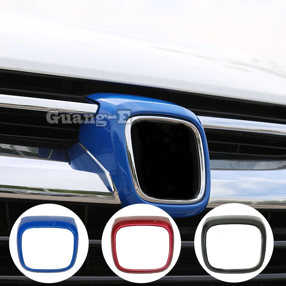 

Car Cover ABS Chrome Trim Front Logo Mark Decorative Mark Grid Grill Grille Frame For Honda CRV CR-V 2017 2018-2020 2021-2022