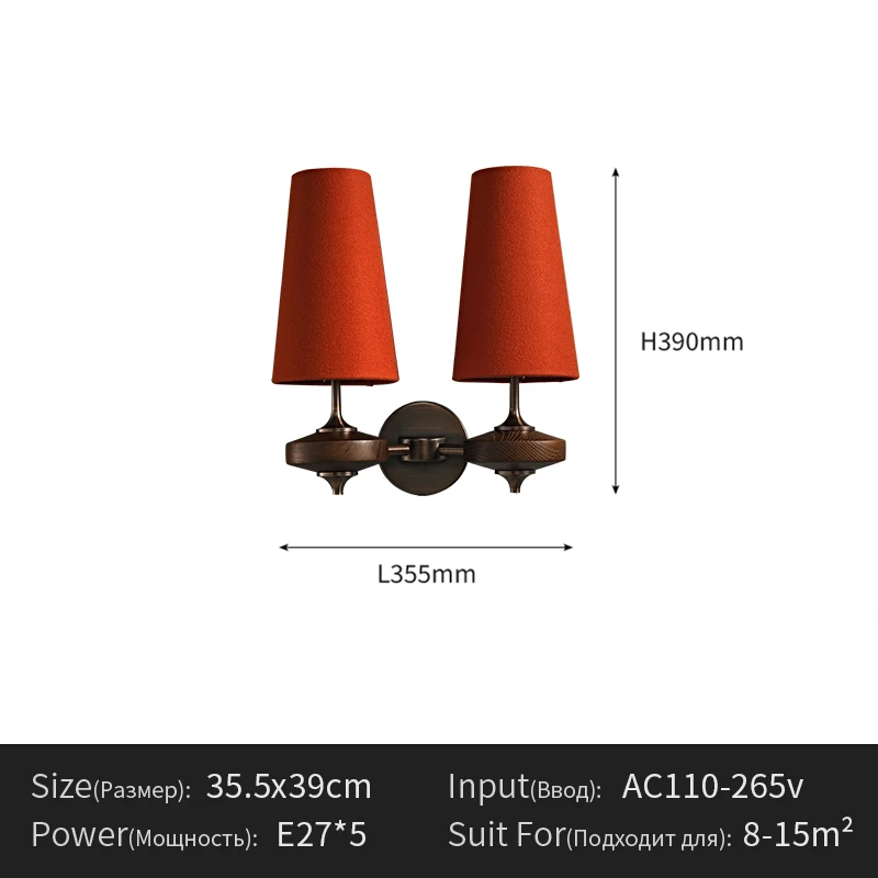 Franse vintage massief houten wandlamp luxe retro nachtkastje blaker licht slaapkamer woonkamer sfeervergrond trapverlichting