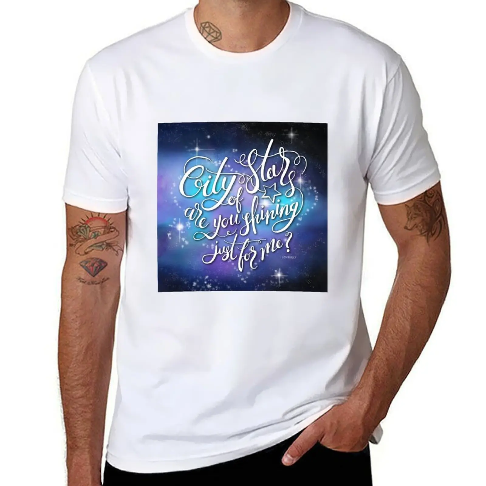 

City Of Stars T-Shirt man t shirt summer t shirts cotton 100% T-Shirt