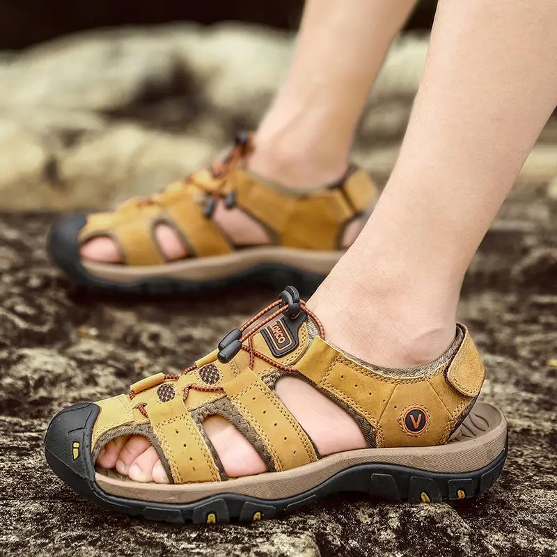 Casual Soft Shoes For Men Hole Man Sandals Cheap Clearance 2025 New In Luxury 2024 Adult Summer Stylish On Offer Outdoor H 39