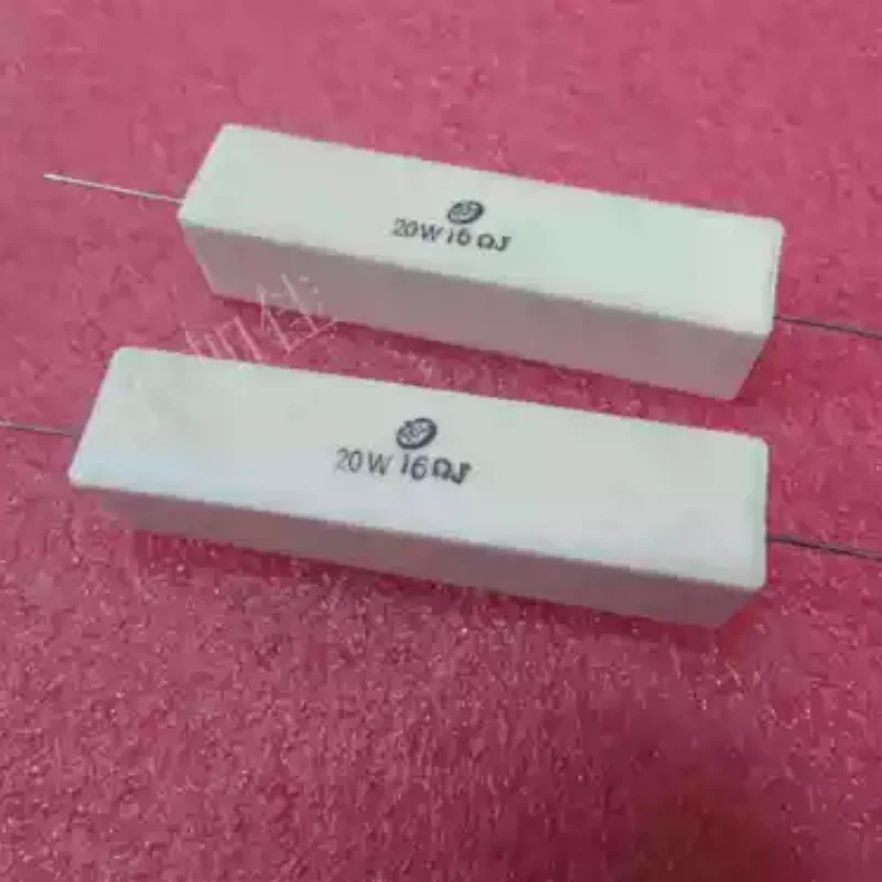 

10-100pcs 20W16RJ SQP 20W 16R 5% high-power axial cement resistance width 14 length 60 thickness 13