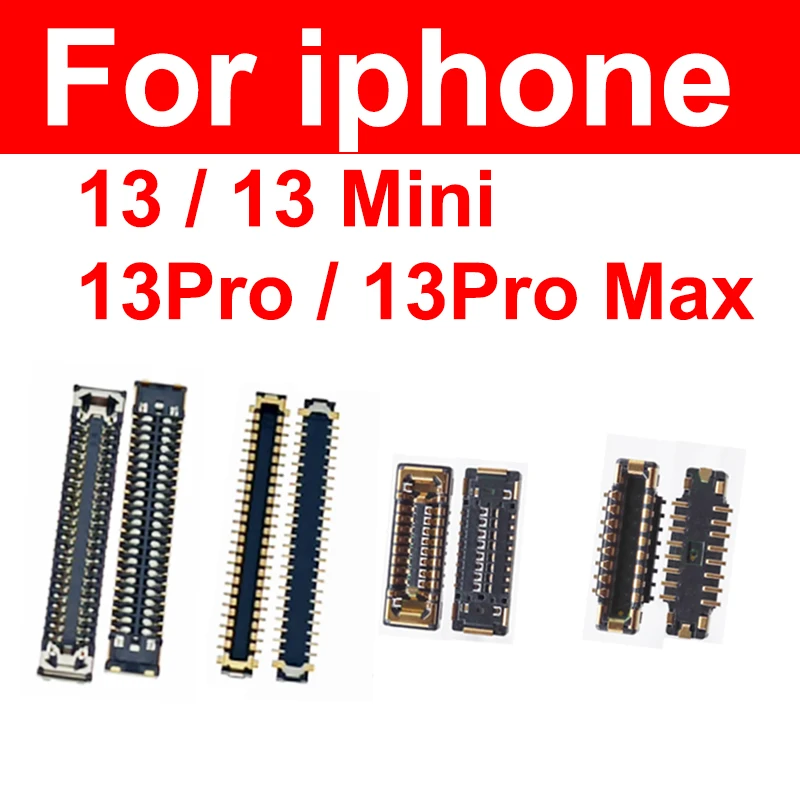 Złącze FPC do iPhone'a 13 13mini 13 Pro Max Przednia tylna kamera Connectr Clip On Płyta główna Flex Cable Battery Camera Connect