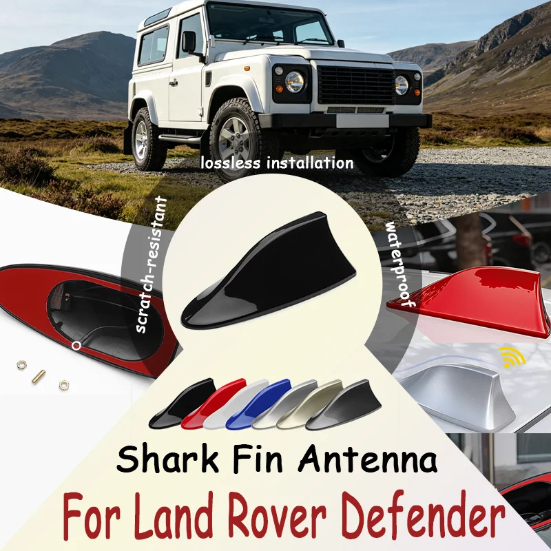 For Land Rover Defender, Shark Fin FM/AM Antenna  Waterproof Signal Booster & Super Aerial with Enhanced Reception.