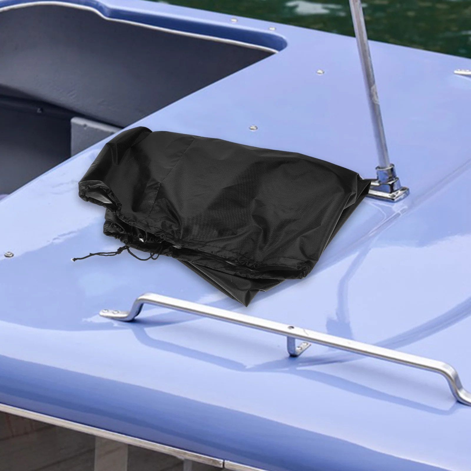 

Oxford Cloth Kayak Motor Cover Uv Proof Waterproof Outboard Engine Protective Cover Elastic Strap for Boat Canoe Fishing Motor