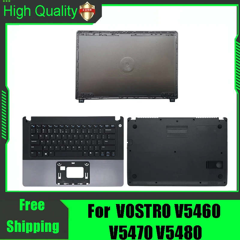 Para DELL VOSTRO V5460 5460 V5460D 5470 V5470 5470R Tampa Traseira Superior do Laptop, Palmrest, Carcaça Superior e Inferior Cinza