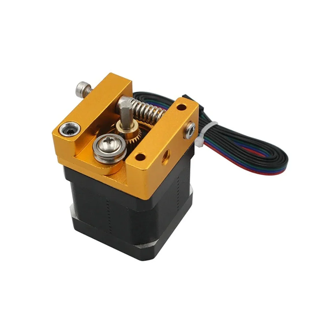 3D Printer Accessories MK8 Golden Extruder with Copper Sleeve Single Spray Remote Short-Range 1.75 Wear Resistance