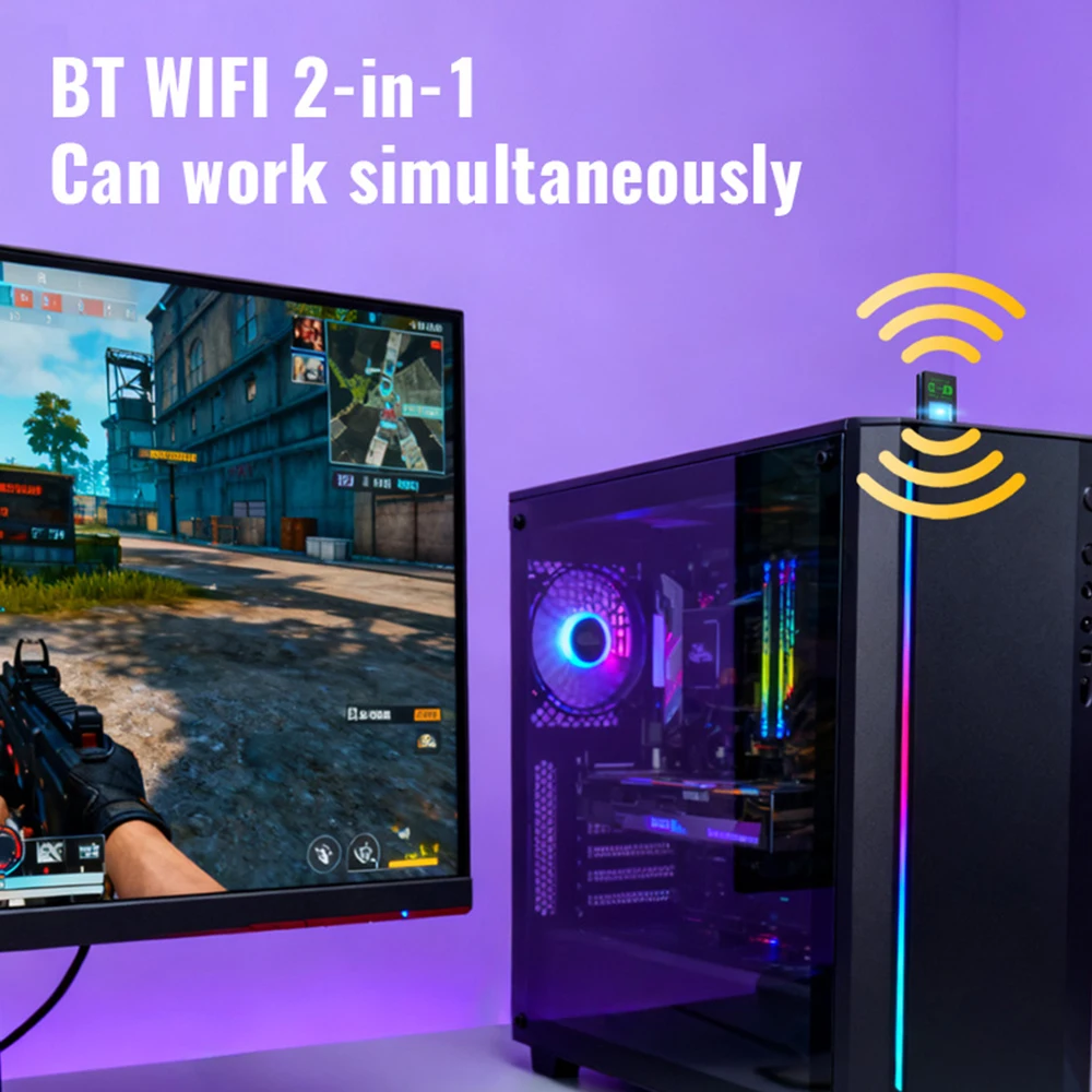 WIFI 6 Adapter AX900 Network Card 2.4G&5GHz Dual Band Signal Reception USB Dongle For Laptop Driver Free USB Wireless Receiver