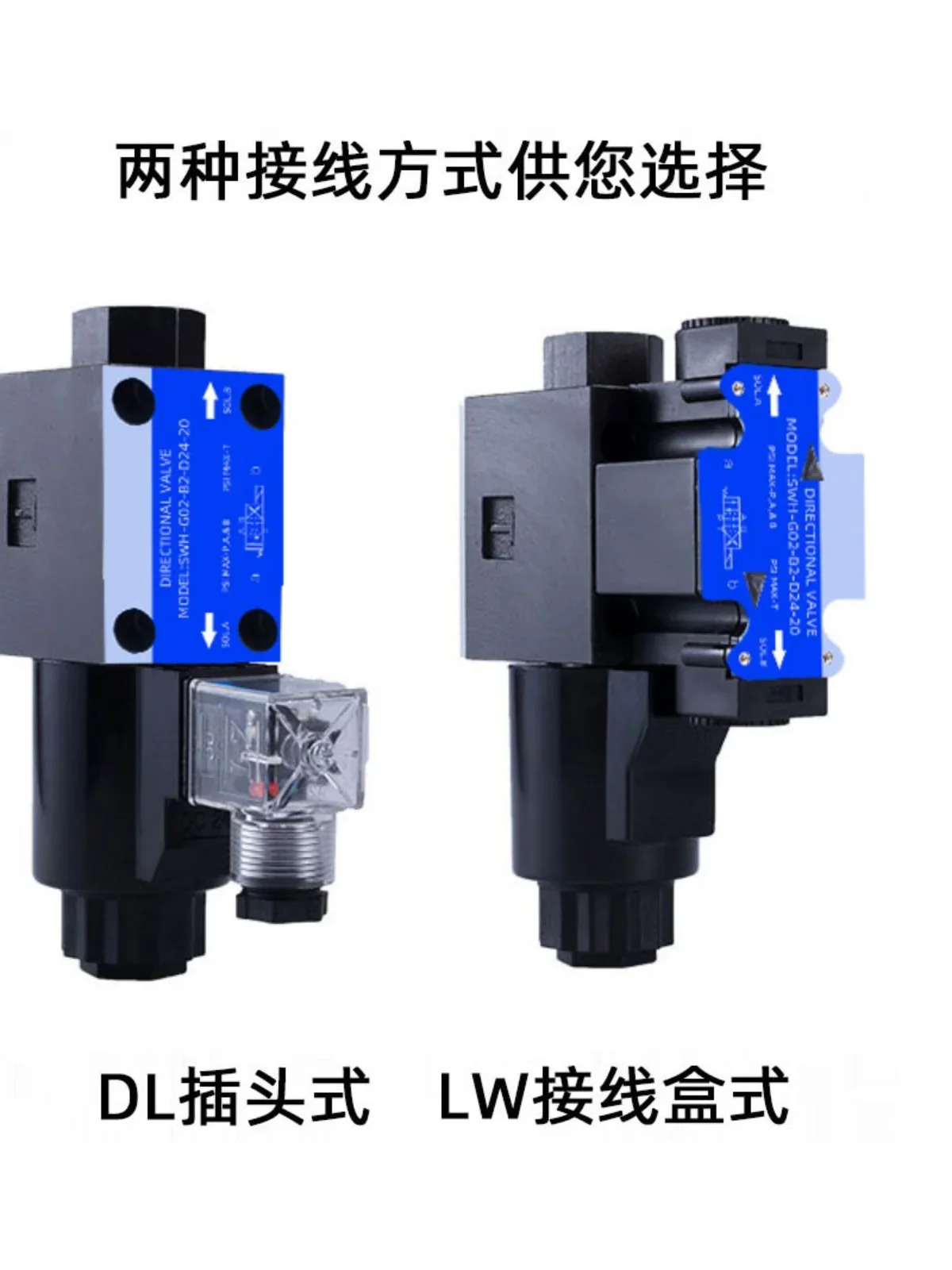 SWH-G02/03-C2/B2/C3/C4/C5/C6/D2-D24/A220-10/20 Hydraulic Solenoid Reversing Valve