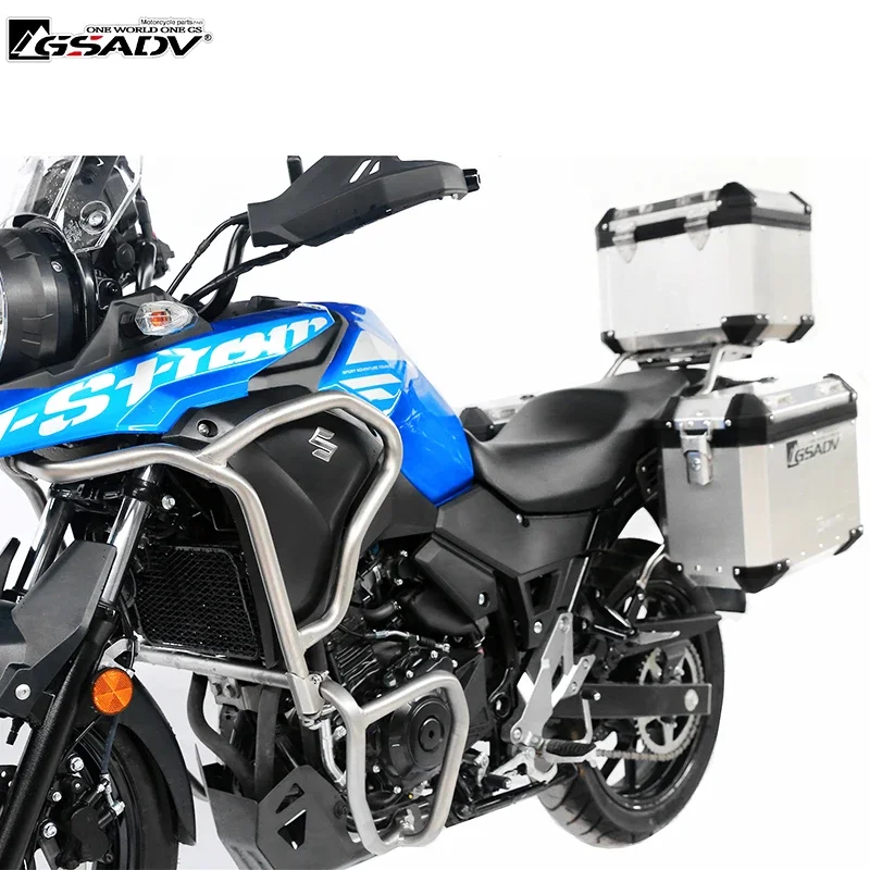 Motorcycle Top Case Aluminum Side Box Rear Box Luggage Steel Bracket for Suzuki V-Strom DL250