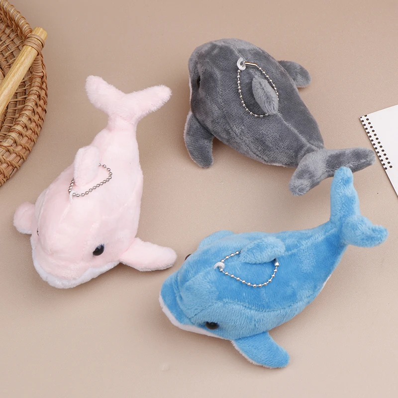 Plush Whale Keychain Doll Bag Luggage Car Ornament Children's Sea Animal Toys