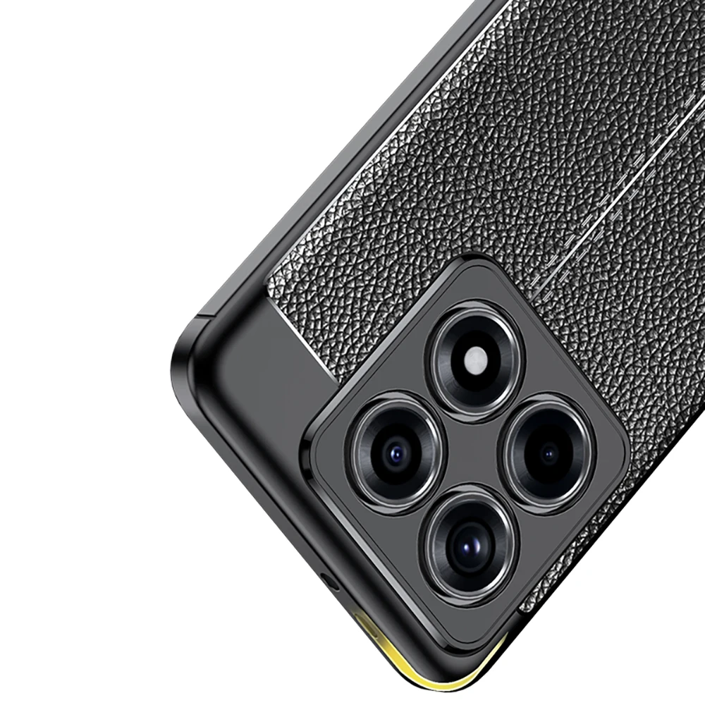 حافظة لهاتف Xiaomi 14T Pro/14T مصنوعة من جلد الليتشي بفتحة رفيعة من مادة البولي يوريثان الحراري المقاومة للصدمات لسلسلة Xiaomi 15/14/13/12 #5