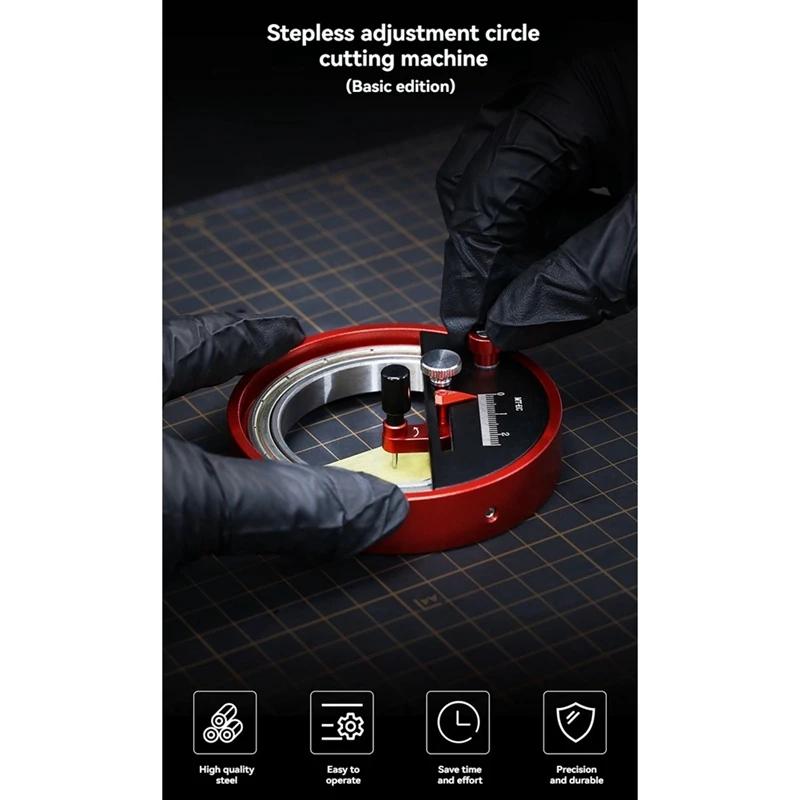 MT-EC Editio เครื่องตัดแบบวงกลมแบบปรับ Stepless ชุดประกอบการตัดเครื่องมือหัตถกรรมเฉพาะ