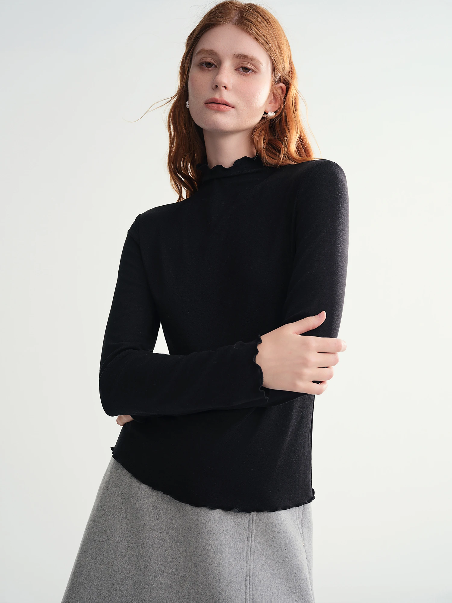 black high collar