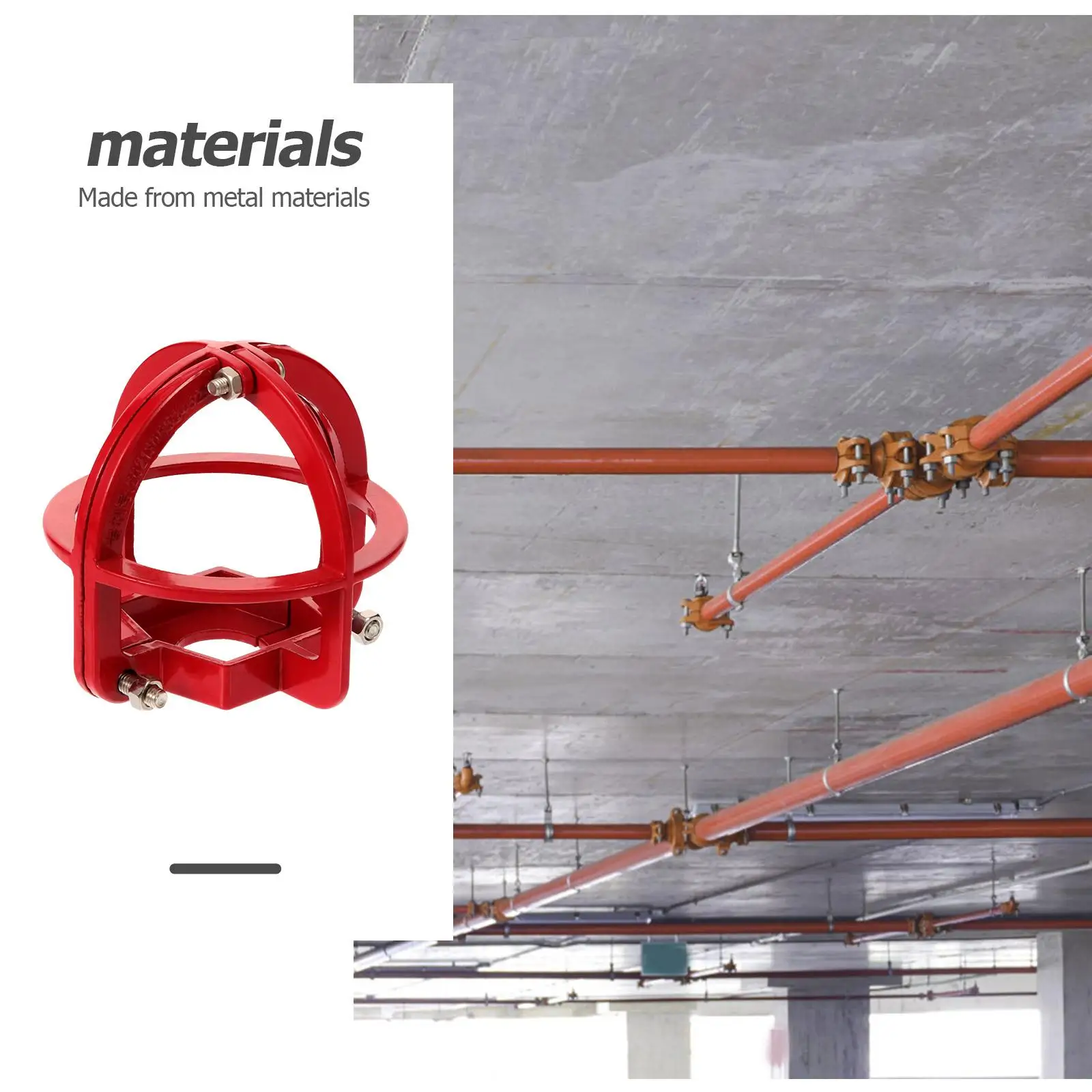   غطاء حماية لرأس الرش، أغطية حماية للقفص الخشبي الخارجي، لوحة سقف معدنية للحريق
