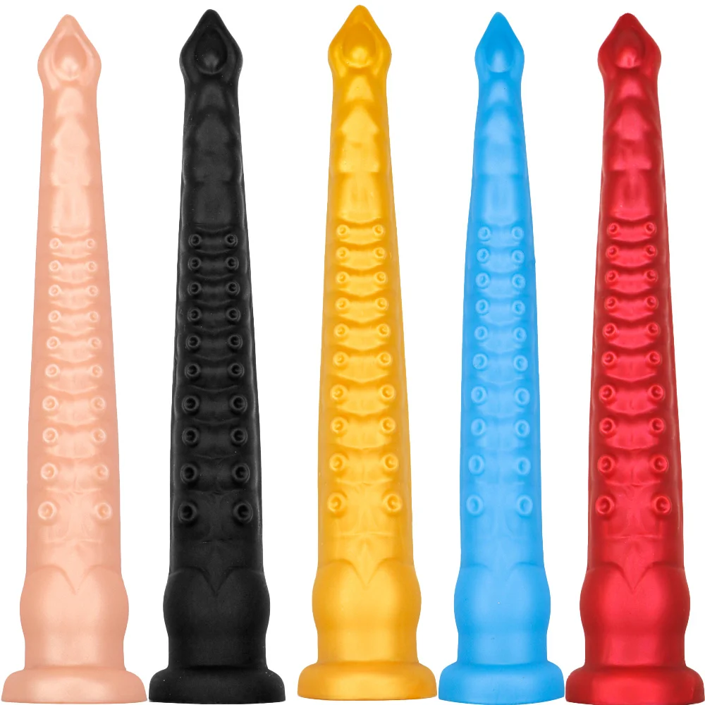 Bouchon anal en silicone poulpe flexible, ventouse, masturbateur de jaune de cul, gode tentacule réaliste, long pénis, fournitures de masturbation féminine