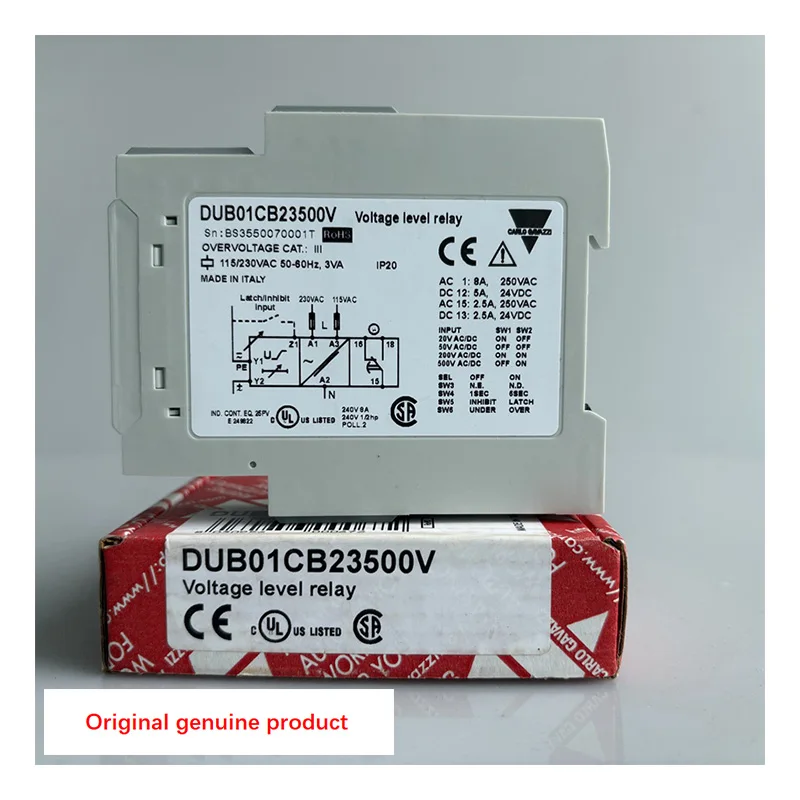 Original DUB01CB23500V CARLO GAVAZZI Overvoltage and Undervoltage Protector, Monitoring Relay