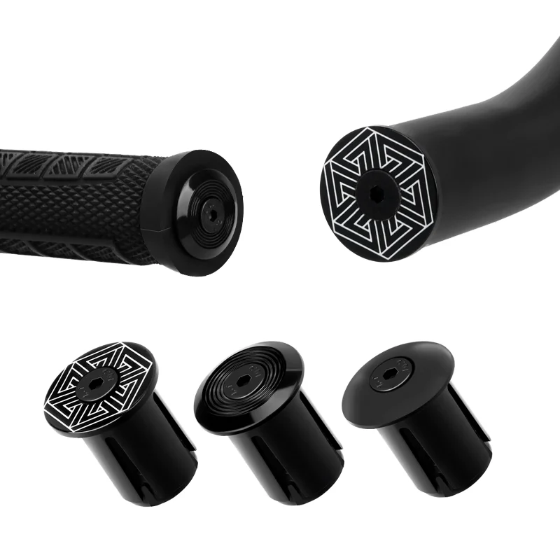 Fahrrad Bar Ends Stecker Kappen Ausbau Einstellbare Locking Lenker Ende Stecker Kunststoff Für Road Radfahren MTB Mountainbike Grip Kappe