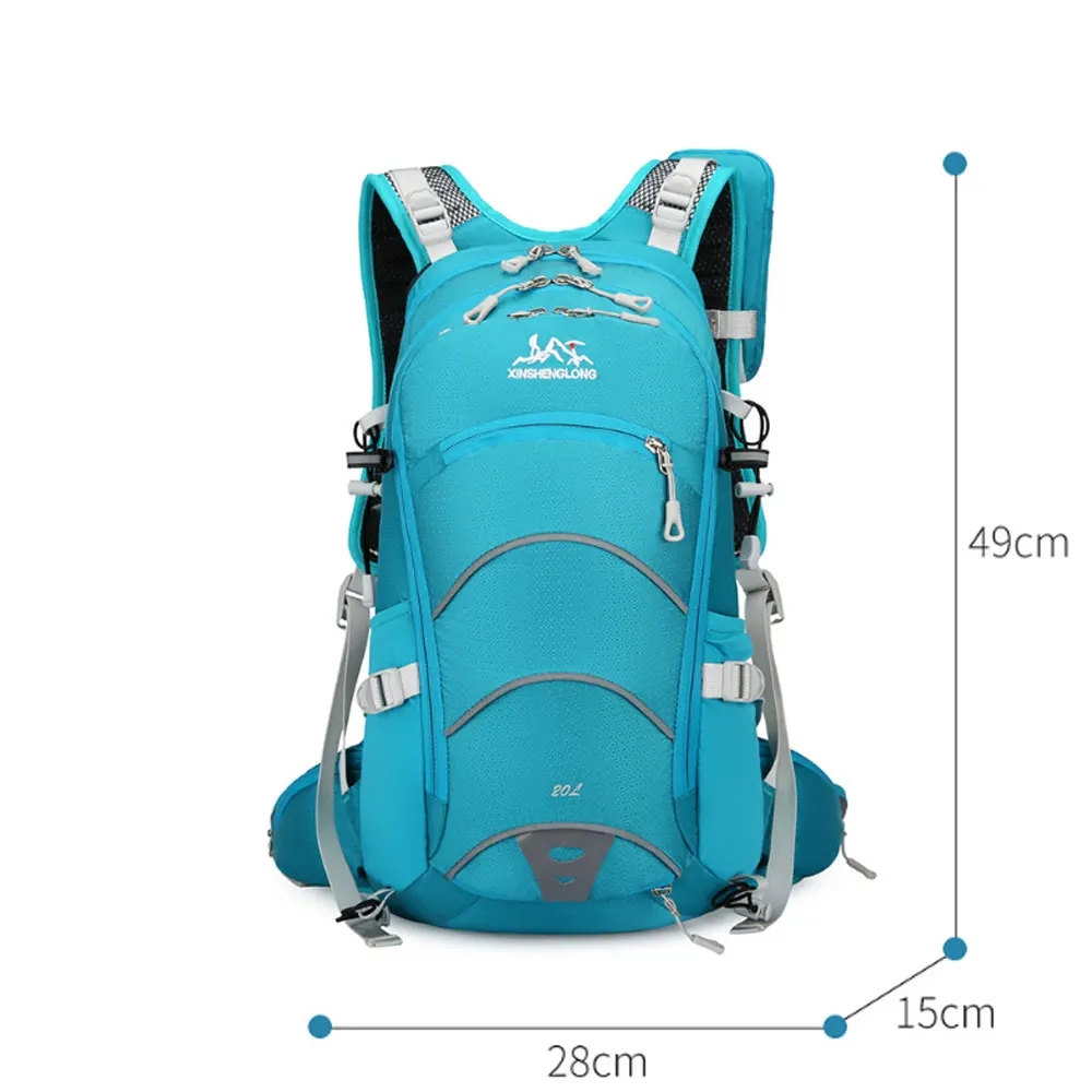 Waterproof 30L Outdoor Mountaineering Nylon Backpack Scratch-Resistant Breathable Unisex Travel Pack Climbing Camping Backpack