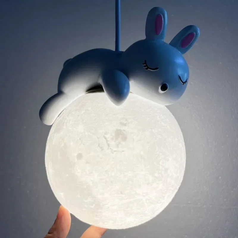 

LED Nordic Astronaut Chandelier Lights Children's Baby Boy Girl Bedroom suspensions luminaire home Pendent Lights