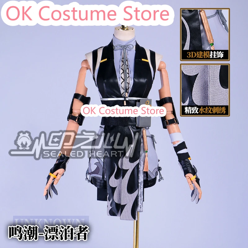 Women Rover Cosplay Game Wuthering Waves Costume Fashion Sweet Combat Dress Halloween Party Role Play Clothing XS-XL New