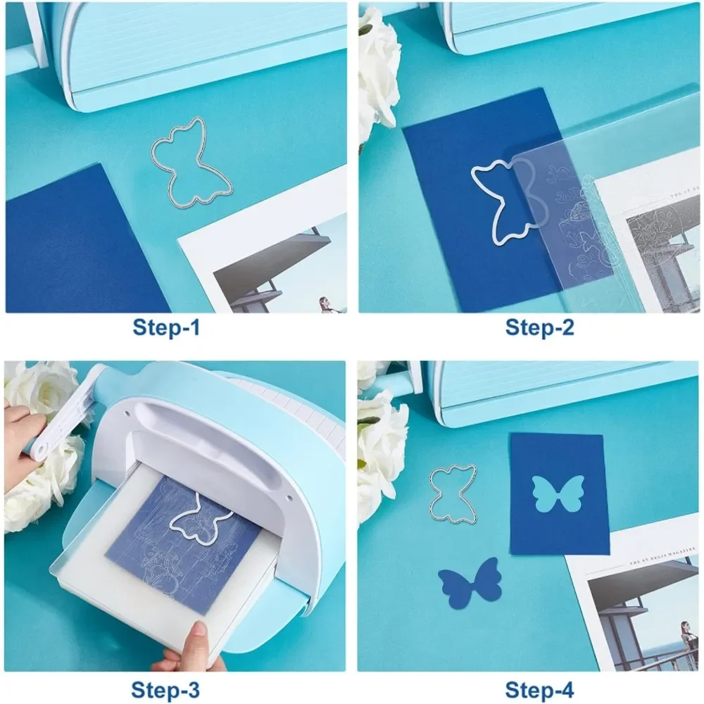 4Pcs Bows Cutting Dies, 3D Bow Tie Metal Embossing Stencils Template Die Cut Set for Card Scrapbooking and DIY Craft Album Paper