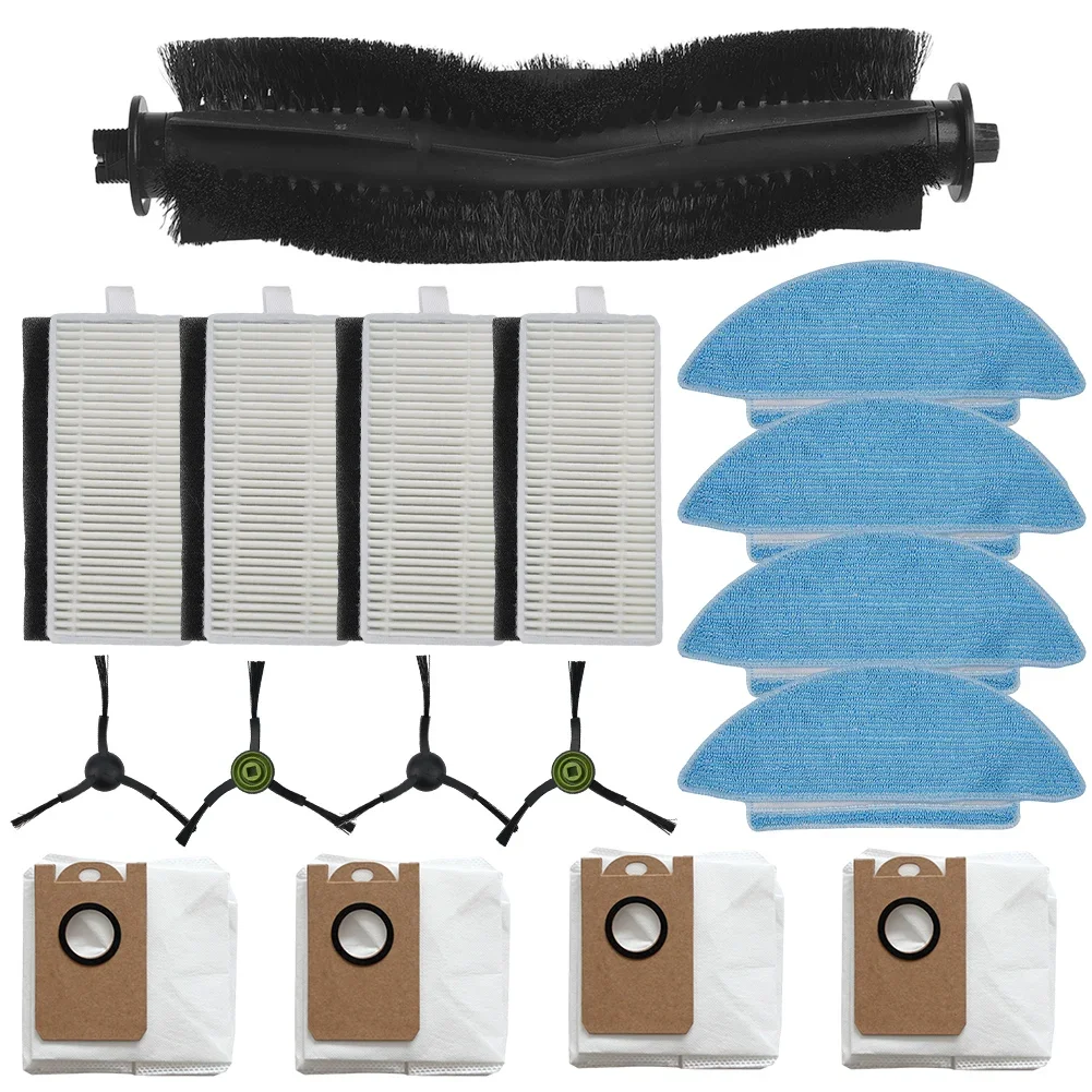 ชุดถุงหูรูดกรองแปรงด้านข้างสำหรับเครื่องดูดฝุ่นอะไหล่ตัวกรองม็อบสำหรับ Conga 7490/7290สำหรับเครื่องดูดฝุ่น