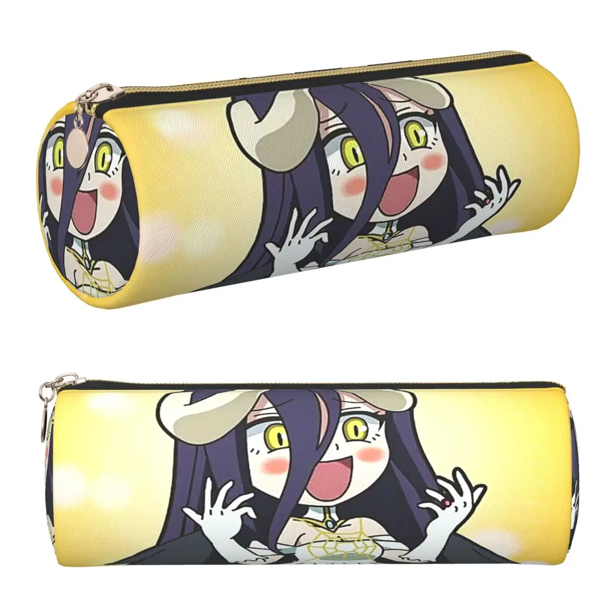 

Albedo Anime Overlord Pencil Cases Pen Holder Storage Stationery Supplies Large Capacity Pen Box Pencil Bag for Studen School