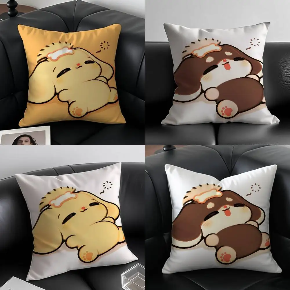 

Art Illustration Of Lying Puppy Pillow Case Custom Printed Brushed Fleece Pillow, Baby Skin-Touch, Eco-Friendly Dye-Sublimation