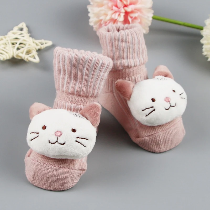 Cotton Cute Cartoon Baby Socks Toddler Anti Slip Floor Socks for Girl Boy Unisex Newborn Infant Accessories Four Season