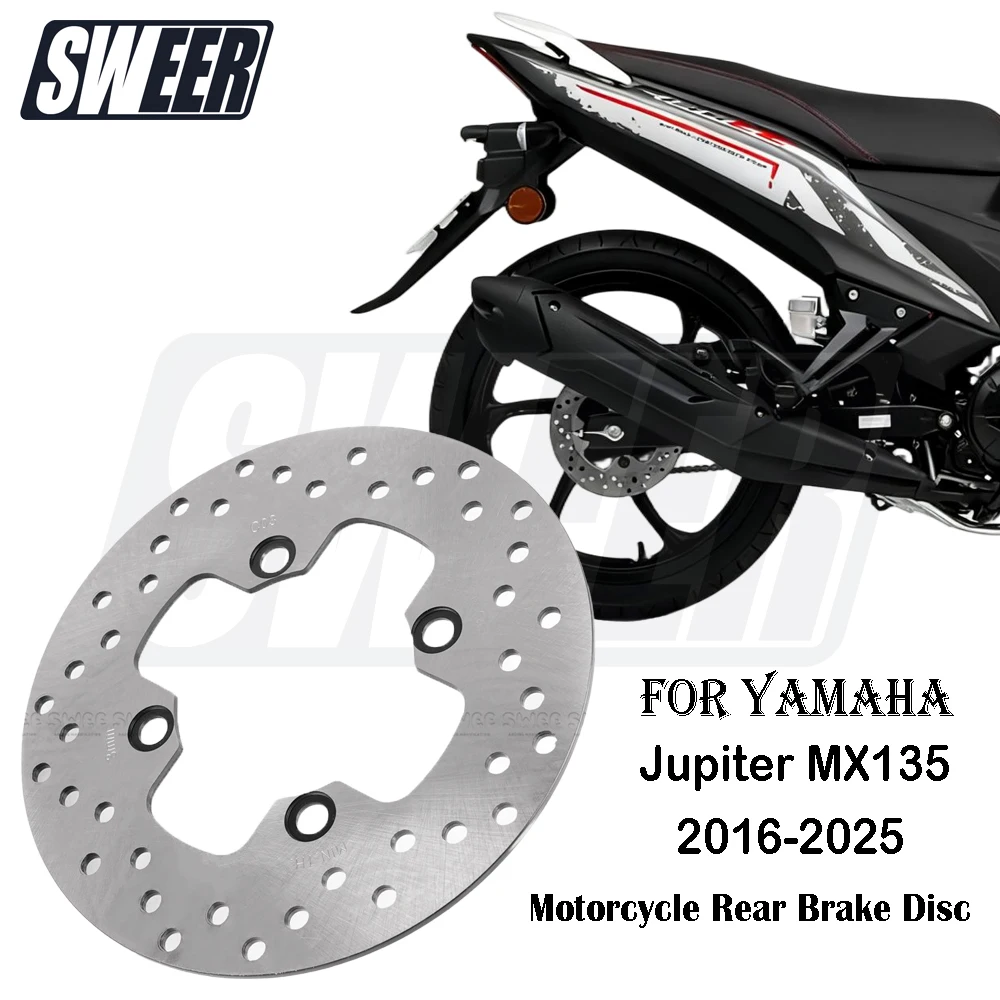 

Motorcycle Rear Brake Float Disc Caliper 4 Hole Compatible with Yamaha Jupiter MX 135 Orignal Replace 200MM Disc Brake Pad