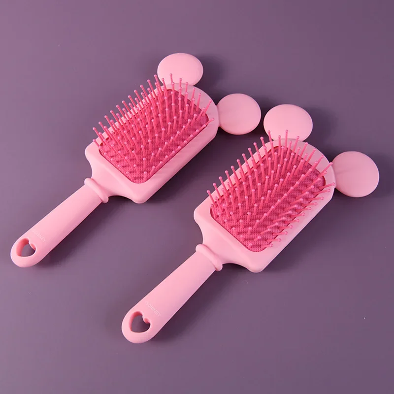 Disney Mickey Air Cushion Massage Combs Minnie Mouse Cartoon Anime Figures Children Comb Hair Brush Hairdressing Tool Kids Gifts