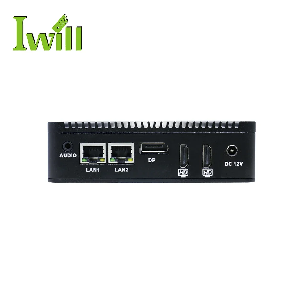 جهاز كمبيوتر صغير رباعي النواة J3710 رخيص الثمن من أوبونتو لينكس يدعم شاشة عرض بدقة 4K