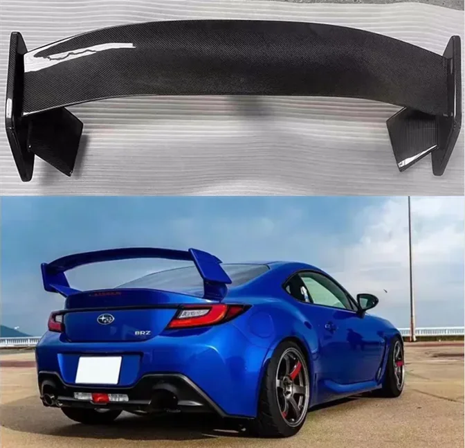 REAL CARBON FIBER REAR WING TRUNK LIP TAIL SPOILER FOR Toyota GR86 / Subaru BRZ 2021 2022 2023 2024 ST GT STYLE