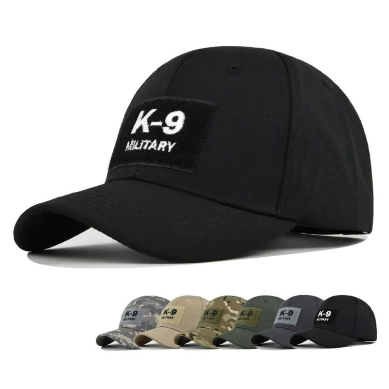 Spring Summer Letter Embroidery K-9 Police Canine Special K9 Service Dog CP ACU Operator Cap Tactical Baseball Cap Men Hats