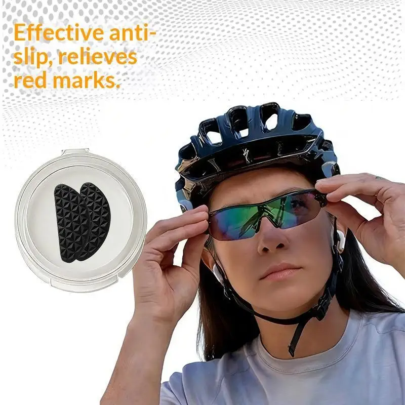 Anti Slip Eyeglasses Nose Pads 10Pcs Adhesive Soft Silicone Bionic Design Fit for Sports Driving Reading Glasses Use