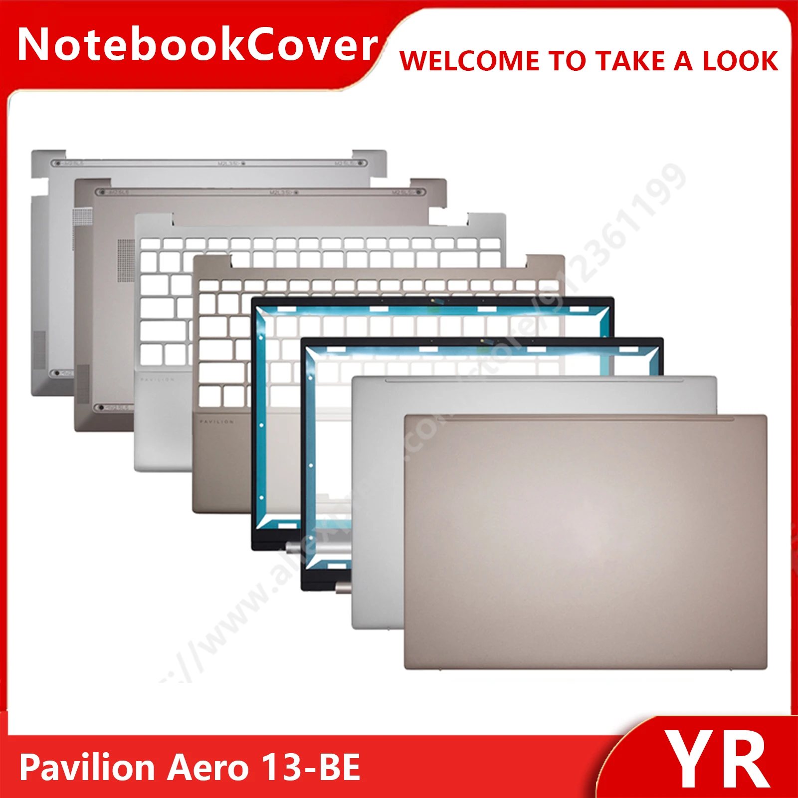 NEW For HP Pavilion Aero 13-BE Laptop LCD Back Cover Front Bezel Palmrest Bottom Case Laptop Frames 4600NE08000 4600NE0L000