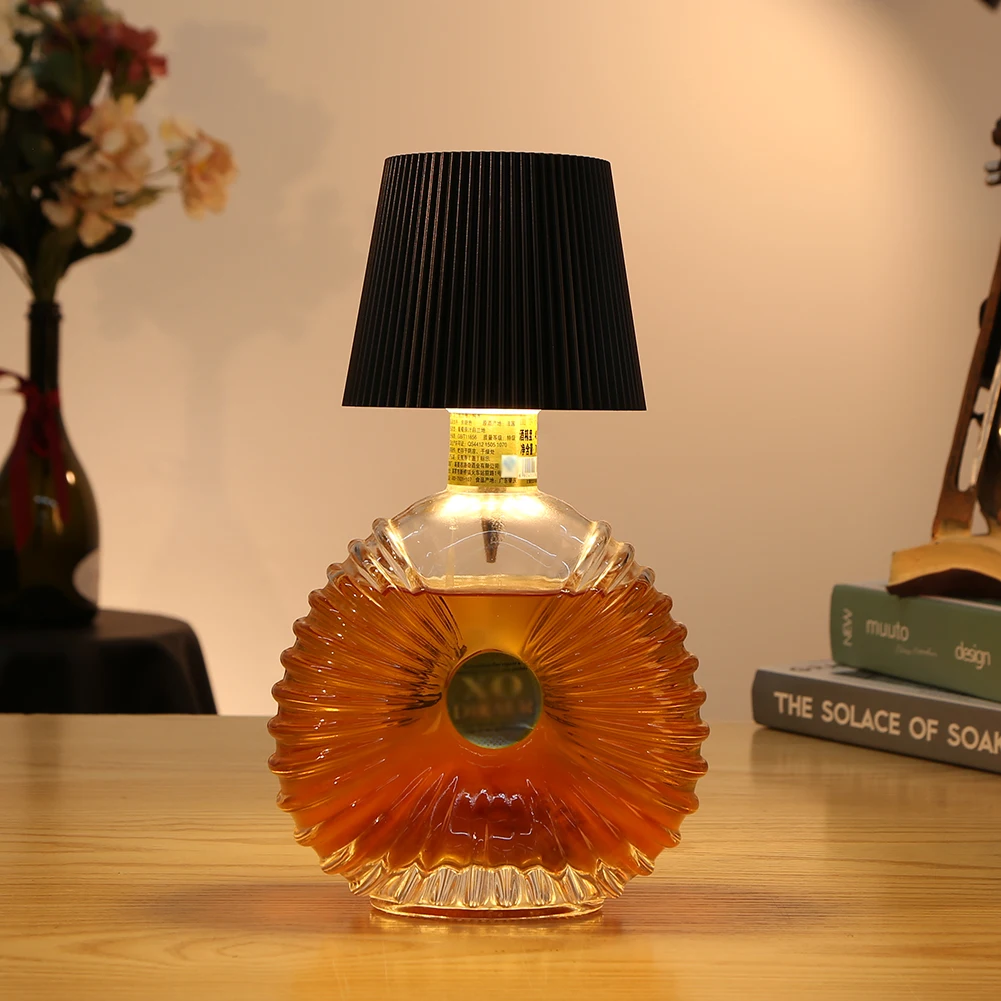 

Wireless Bottle Lamp Rechargeable Wine Bottle Lamp Touch-Control Decorative Night Light for Any Bottle Bedroom Restaurant & Bar