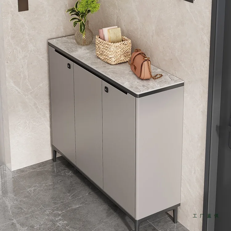Fingerprint Unlocks Modern Simple And Large-capacity Shoe Cabinets, Painted Storage Cabinets, Outdoor Smart Shoe Cabinets