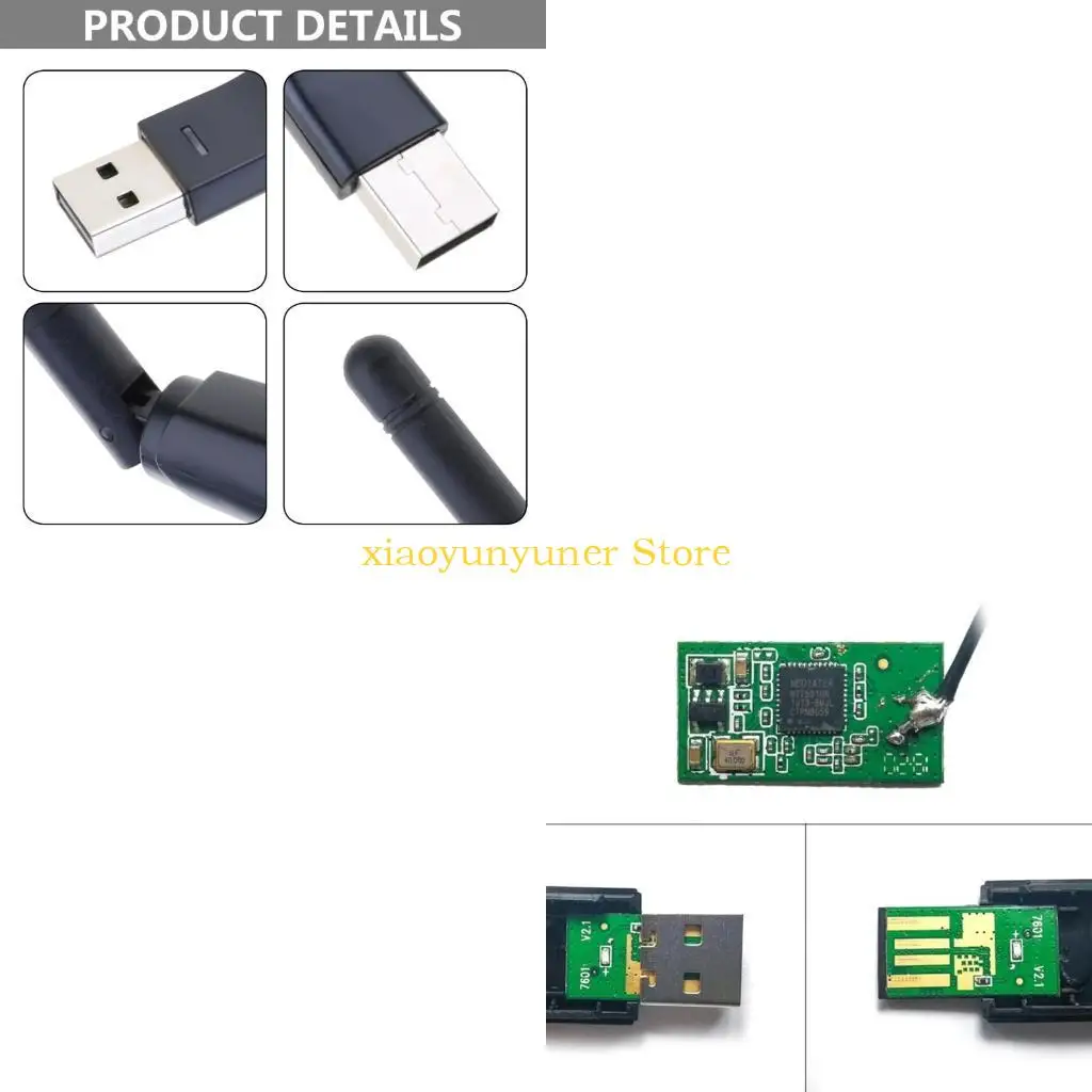 

P9JB Портативный MT7601 USB-ключ Wi-Fi Беспроводной сетевой приемник USB2.0 Сетевая карта