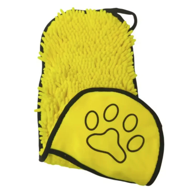 Großes Saugfähiges Schnelltrocknendes Haustier-Badetuch für Katzen und Hunde Golden Retriever Haardecke Kleine Hunde-Badeutensilien Teddy – Detail 10