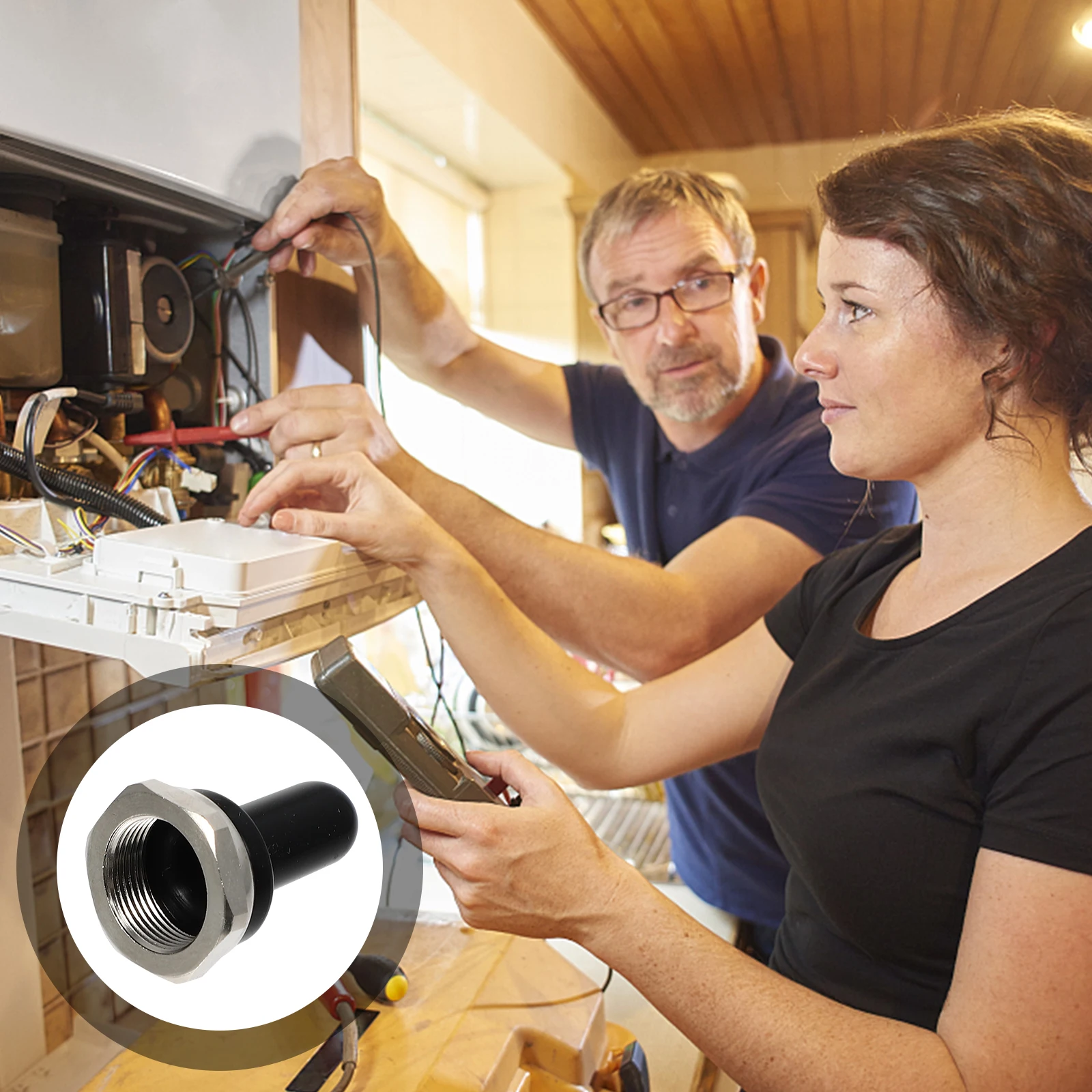 5 قطعة قبعات مقاومة للماء للمفاتيح أغطية أمان مطاطية مقاومة للغبار تبديل الحرس قبعات حماية للاستخدام المنزلي والمكاتب