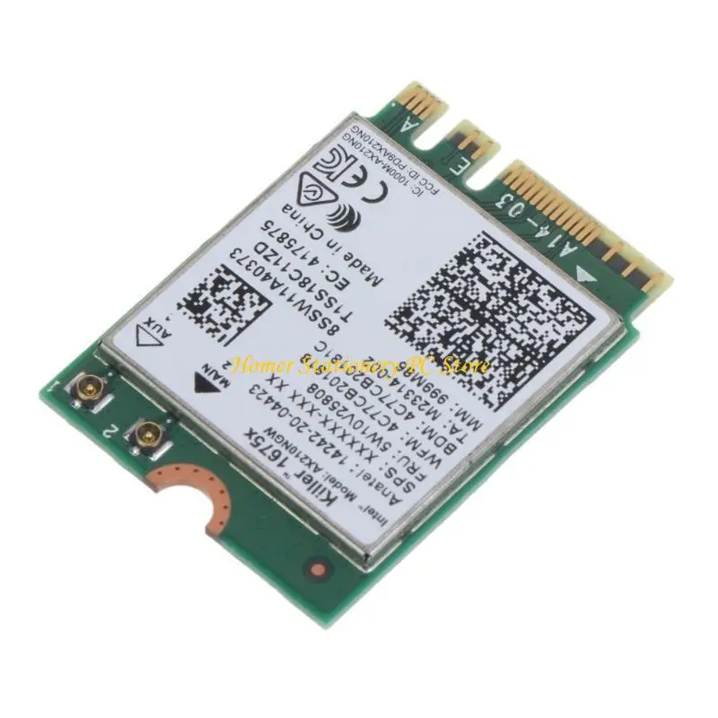 

Y5LA Killer 1675X AX210 5374Mbps TriBand BT-com 5.2 for M.2 Wifi Adapter 802.11AX