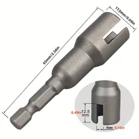 Natural Slotted Butterfly Hole Socket Wrench 65mm Hexagonal Handle Electric Screwdriver Wing Nut Socket Tool 3