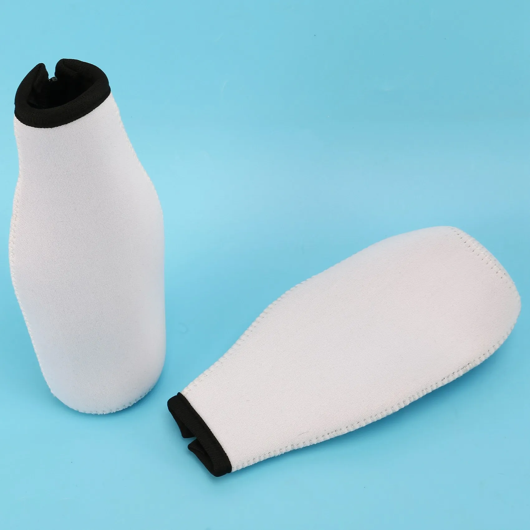 EYFL-10 Pieces Beer Bottle Coolers Bottle Insulator Sleeve Covers With Ring Zipper For 12 Oz 330 Ml Bot