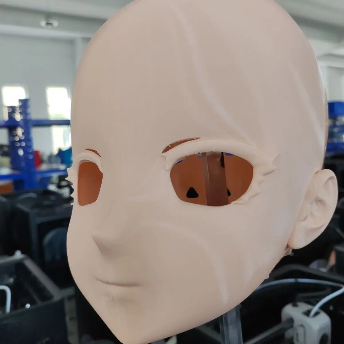 Customize Character Boy/Bily Kigurumi Half Head with Lock Anime Cosplay Kigurumi Mask COS Headgear